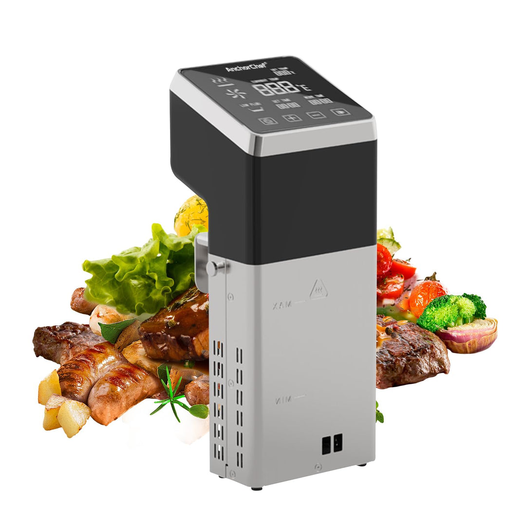 AnchorChef Sous Vide Maschine 1600W, IPX7 Wasserdicht, Kommerzieller Präzisionskocher, Schnelles Erh