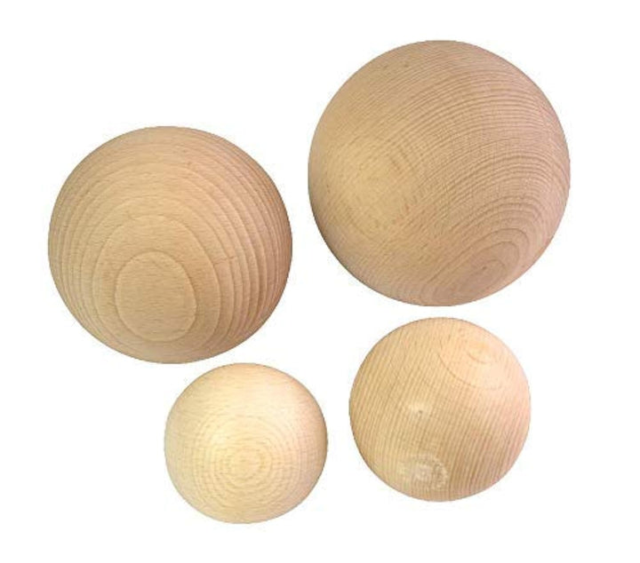 JOWE Holzkugel 10cm aus Buche ohne Bohrung 1 Stück - Kugel aus Holz ohne Loch 100mm | Made in Austri