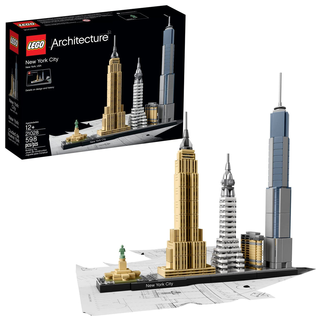 LEGO Architecture New York City 21028, Build It Yourself New York Skyline Model Kit for Adults and K