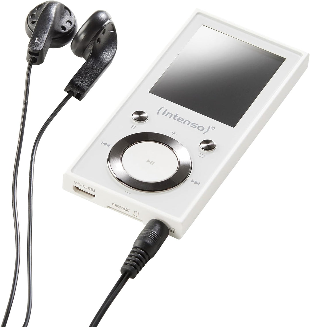 Intenso MP3 Player Video Scooter 1,8 Zoll Bluetooth weiss weiss 16GB Single, weiss 16GB Single