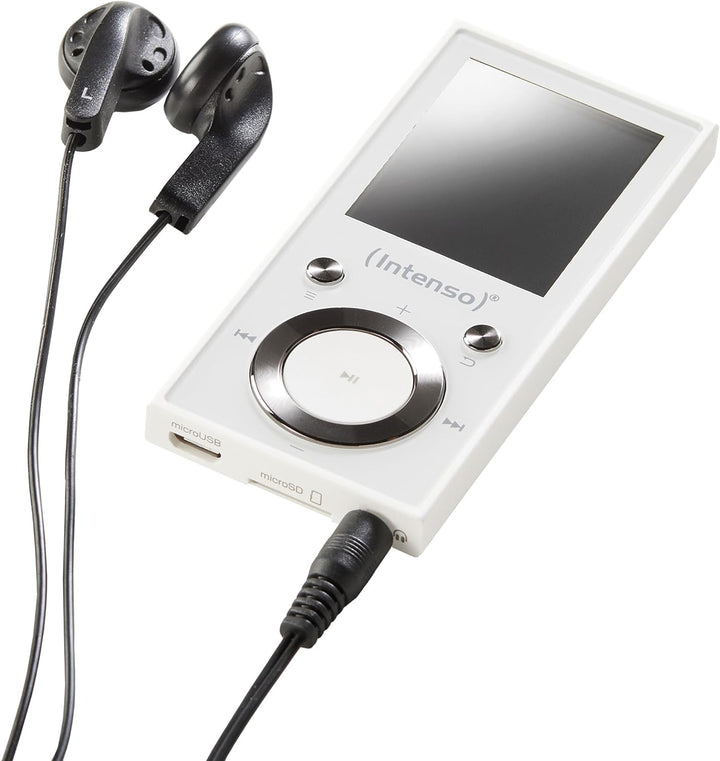 Intenso MP3 Player Video Scooter 1,8 Zoll Bluetooth weiss weiss 16GB Single, weiss 16GB Single