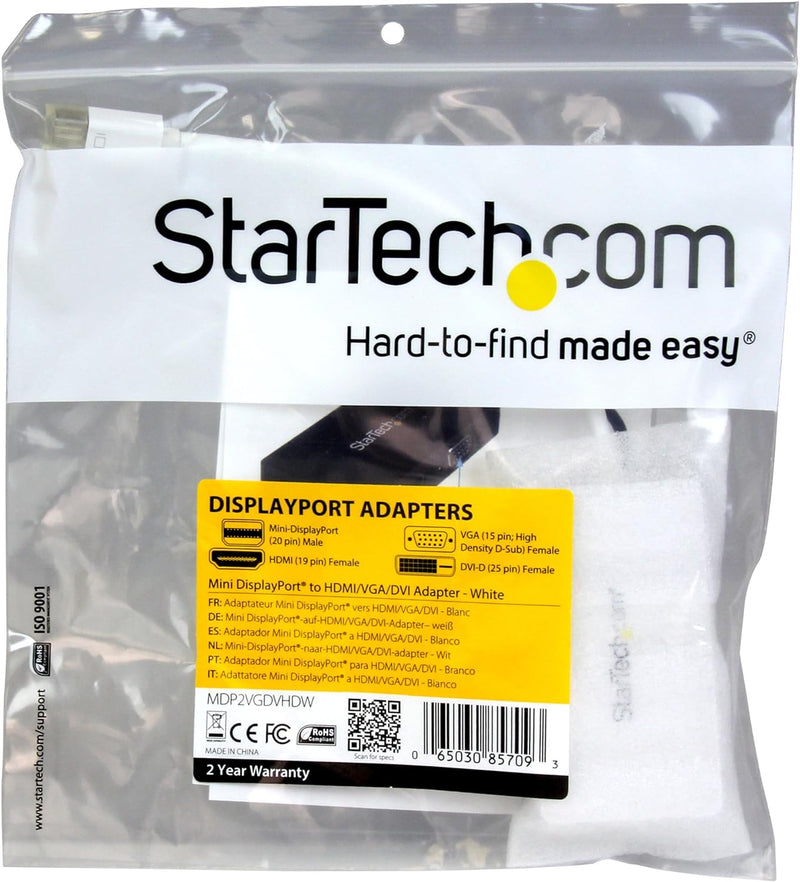 StarTech.com 3 in 1 Mini-DisplayPort-Adapter - Mini DisplayPort zu HDMI - mDP auf DVI-Adapter - Mini