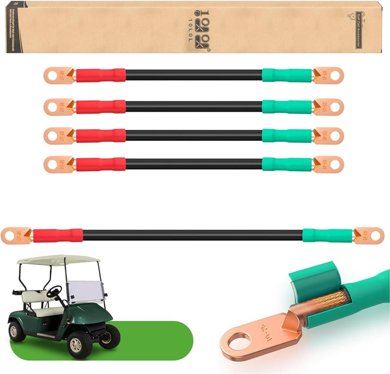 10L0L Golfwagen-Batterie-Kabel-Set, 5-teilig, passend für EZGO TXT Cart ab 1994