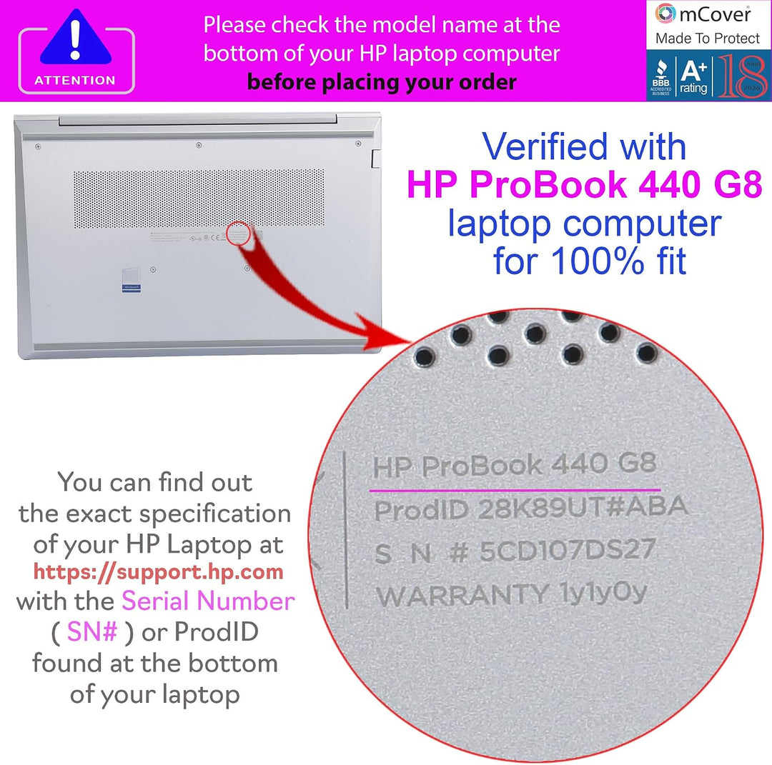 mCover Schutzhülle kompatibel mit HP ProBook 440/445/640 und HP EliteBook 640 G8 / G9 / G10 Serie (1