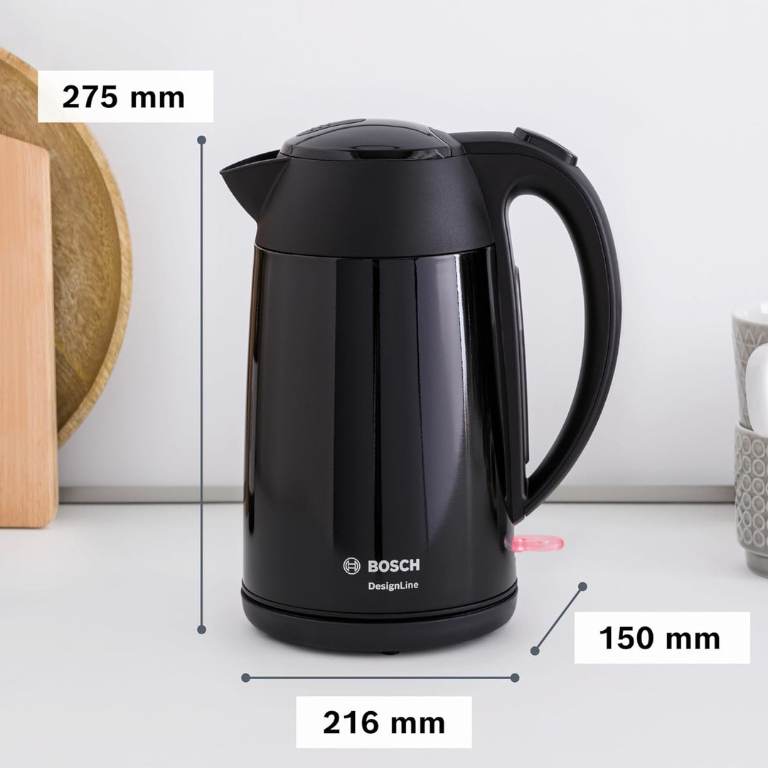 Bosch kabelloser Wasserkocher DesignLine TWK3P423 DesignLine kabelloser Wasserkocher, Ausgiessen ohn