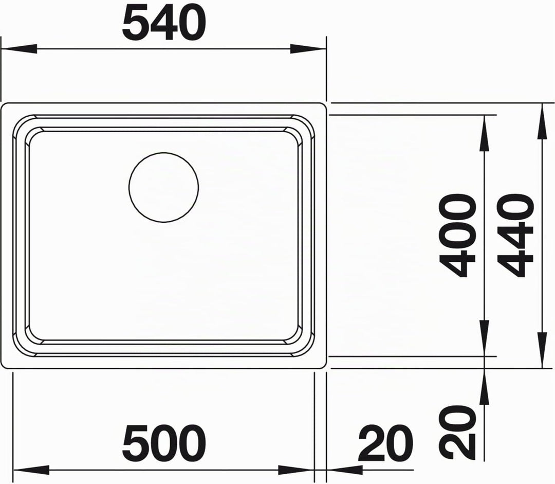 BLANCO ETAGON 500-IF | Edelstahl | Einbauart: Einbau von Oben &amp; Flächenbündig | ohne Ablauffernbedie