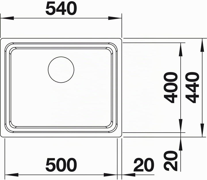 BLANCO ETAGON 500-IF | Edelstahl | Einbauart: Einbau von Oben &amp; Flächenbündig | ohne Ablauffernbedie