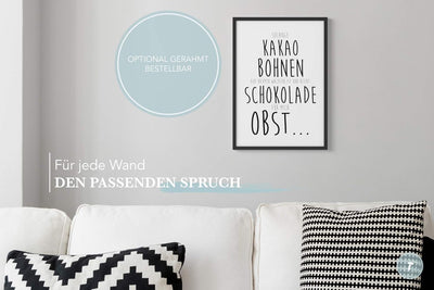 Papierschmiede® Bilder Home XXL Kunstdruck A1 (59,4x84,1 cm) Spruch Poster Zuhause Schrift Bild Wand