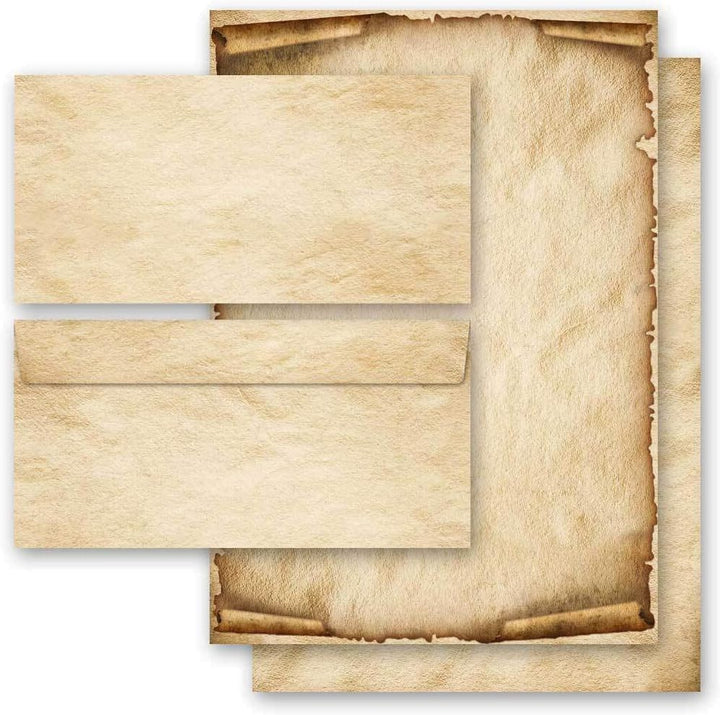 Briefpapier Sets Motivpapier Antik & History, OLD STYLE 100 Blatt Briefpapier + 100 passende Briefum