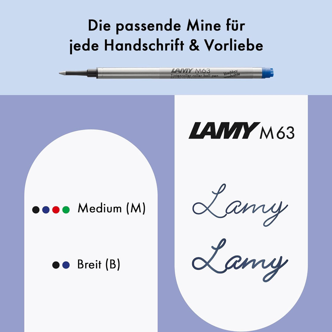 Lamy safari aquasky Tintenroller – zeitlos klassischer Stift mit ergonomischem Griff & Strichbreite