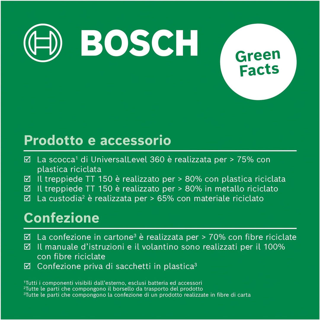 Bosch Kreuzlinienlaser UniversalLevel 360 mit Premium-Stativ (vertikale + horizintale Laserlinien in