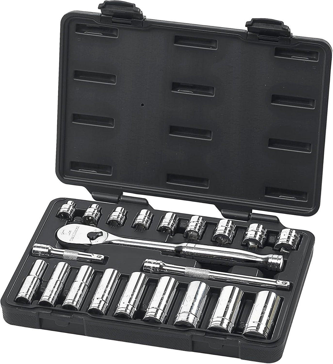 GearWrench Mechaniker-Werkzeug-Set, SAE – 80557, 3/8-Zoll-Antrieb, 6 & 12 Pt. Standard & Tiefe, 21-t