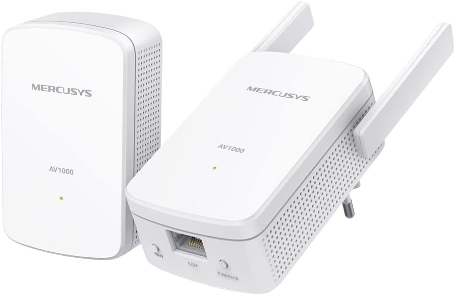 MERCUSYS MP510 Kit, AV1000 Mbps, 300 Mbps auf WiFi, 1 Gigabit-Anschluss, Plug and Play, HomePlug AV2