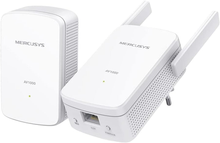 MERCUSYS MP510 Kit, AV1000 Mbps, 300 Mbps auf WiFi, 1 Gigabit-Anschluss, Plug and Play, HomePlug AV2