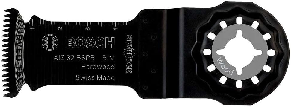Bosch Professional 5x BIM Tauchsägeblatt AIZ 32 BSPB (für Hartholz, 50 x 32 mm, Zubehör Multifunktio
