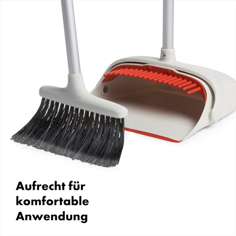 OXO Good 1335280 Grips Schaufel-und-Besen-Set mit langem Stiel für ein aufrechtes Fegen Set für aufr