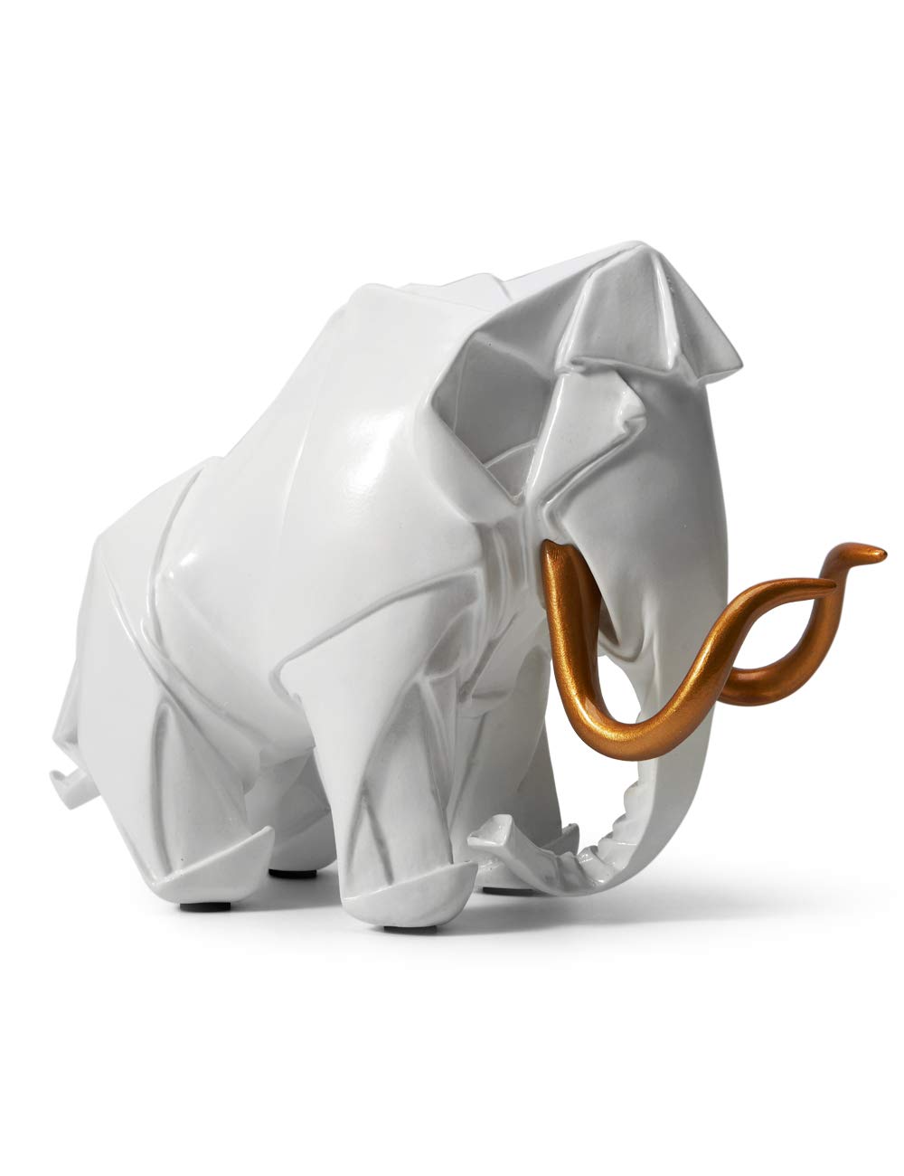 Amoy-Art Modern Dekor Skulptur Mammut Figuren Dinosaurier Statue Tier Geschenk Wohnzimmer Kunst Poly