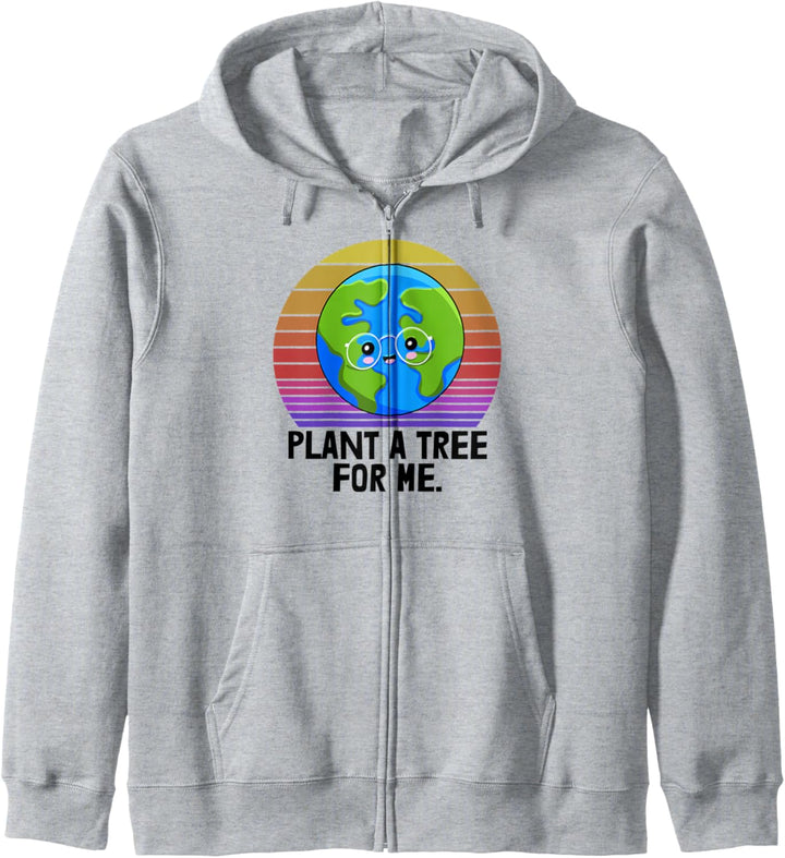 Pflanze einen Baum für mich Lustige Männer Umwelt Tag der Erde Kapuzenjacke