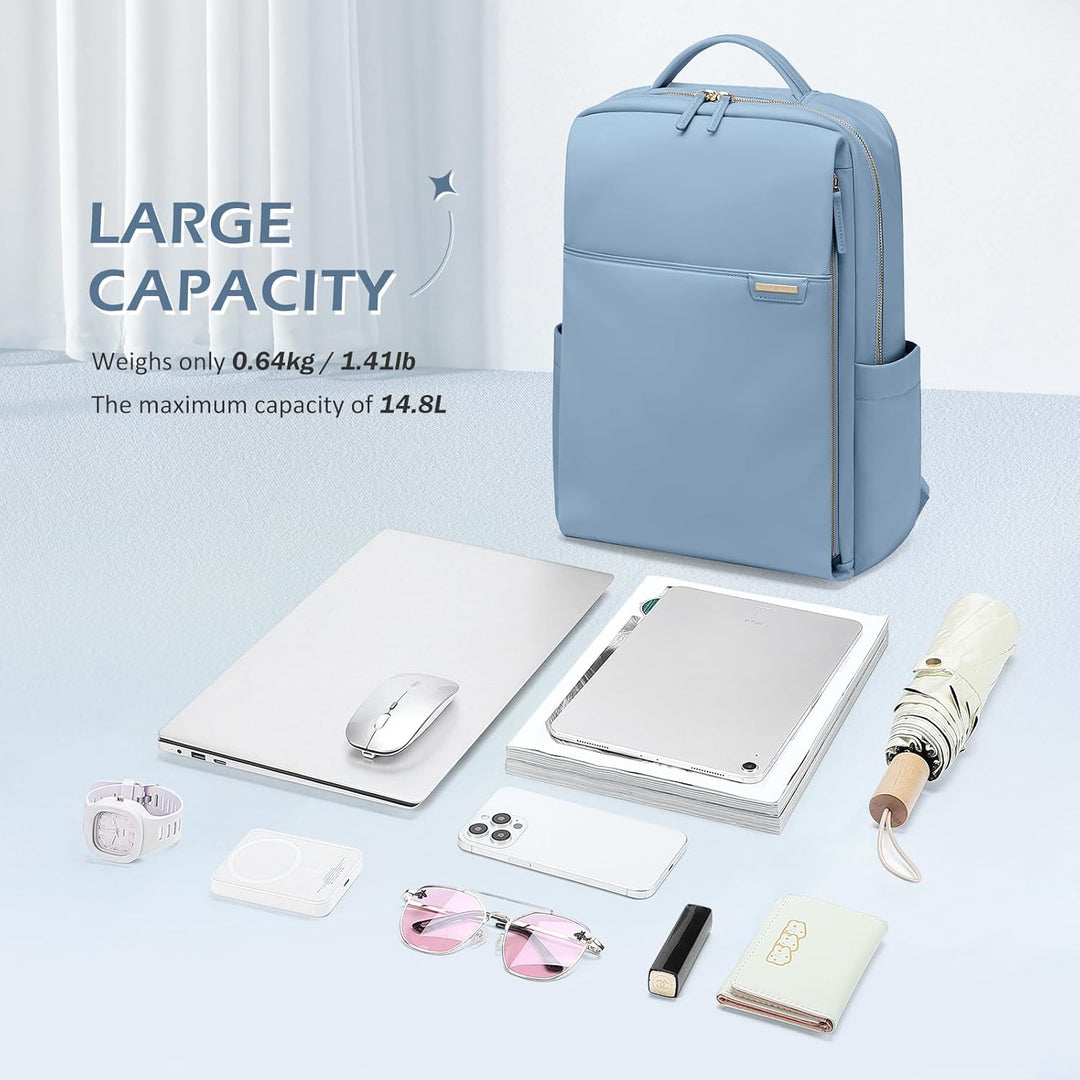 Laptop-Rucksack für Damen, Arbeit, Business, Reisen, Computer-Rucksäcke mit Laptopfach, wasserdicht,