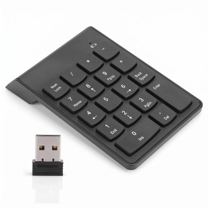 Bewinner Drahtlose Bluetooth-Nummernblöcke, 18-Tasten-Tastatur für tragbare -Finanzbuchhaltungsnumme