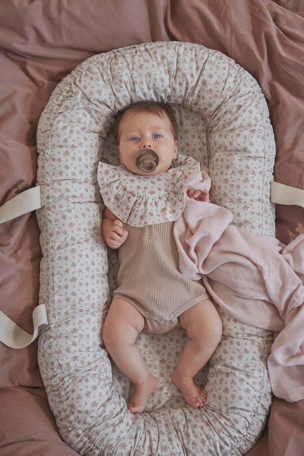 Elodie Details Babynestchen Babynest 78x45x16 Kuschelnest Babys Neugeborene 100% Baumwolle – Autumn