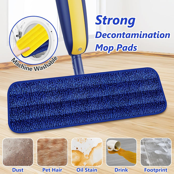 Wischer mit Sprühfunktion Sprühwischer Bodenwischer - MANGOTIME Spray Mop Floor Mop Nasswischer Wisc
