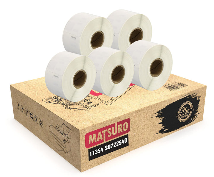 Original Kompatible Etikettenrollen für DYMO 11354 S0722540 | 57 x 32 mm Thermoetiketten | 1000 Etik