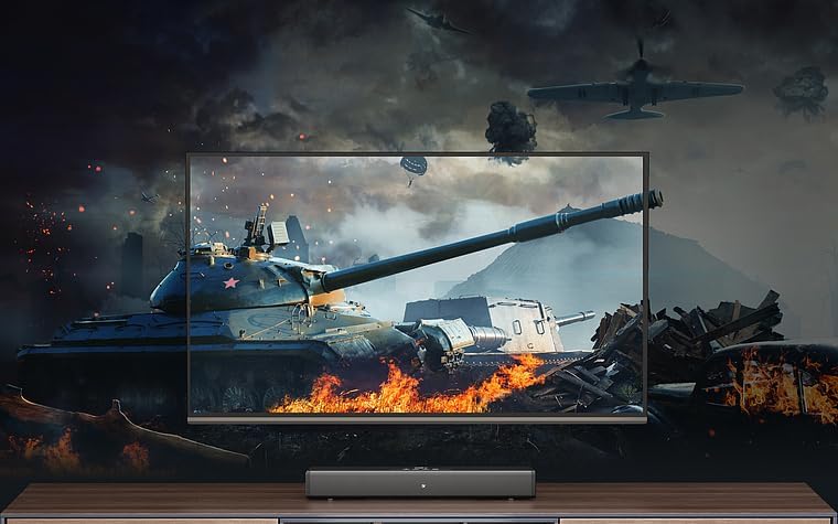 CREATIVE Stage 360 2.1 Soundbar mit Subwoofer für TV, PC, Desktop mit Dolby Atmos, Surround Sound,