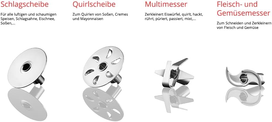 ESGE Zauberstab M100 Premium-Set 9142600, Hand - Stabmixer, Pürierstab, inkl. Zubehör, elektrischer