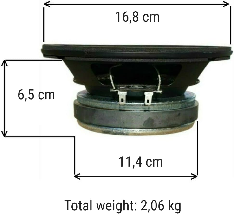 Faital Pro 1 WOOFER 6FE200 6 FE 200 Lautsprecher 16,50 cm 165 mm 6,5" Durchmesser 130 watt rms und 2