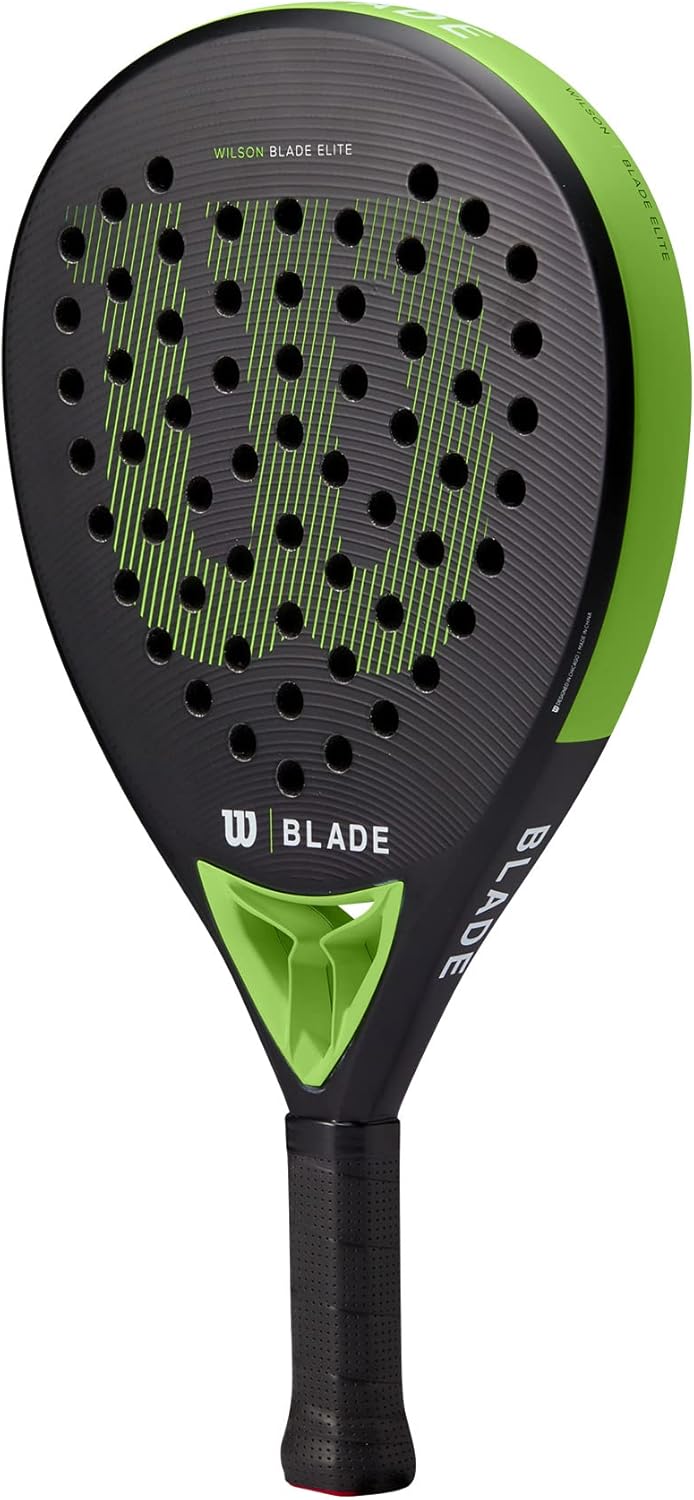 Wilson Padel-Schläger Blade Elite v2, Carbon-Glasfaser-Komposit/Eva, 365 g, Kopfgrösse 510 cm², Schw