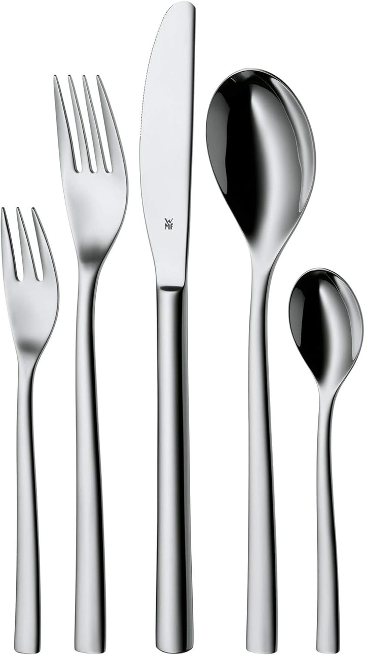 WMF Palermo Edelstahl Besteck Set 6 Personen, Essbesteck Set 30 teilig & Touch Messerset 2-teilig, K