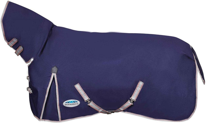 Weatherbeeta Comfitec Essential Combo Pferdedecke, Halsumfang: Mittel 5ft6 Marineblau/Silber/Rot, 5f