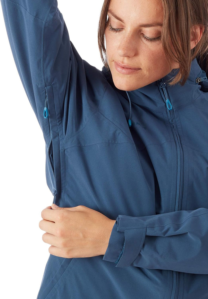 Mammut Damen Hardshell-Jacke mit Kapuze Trovat Hooded L wing teal-sapphire, L wing teal-sapphire
