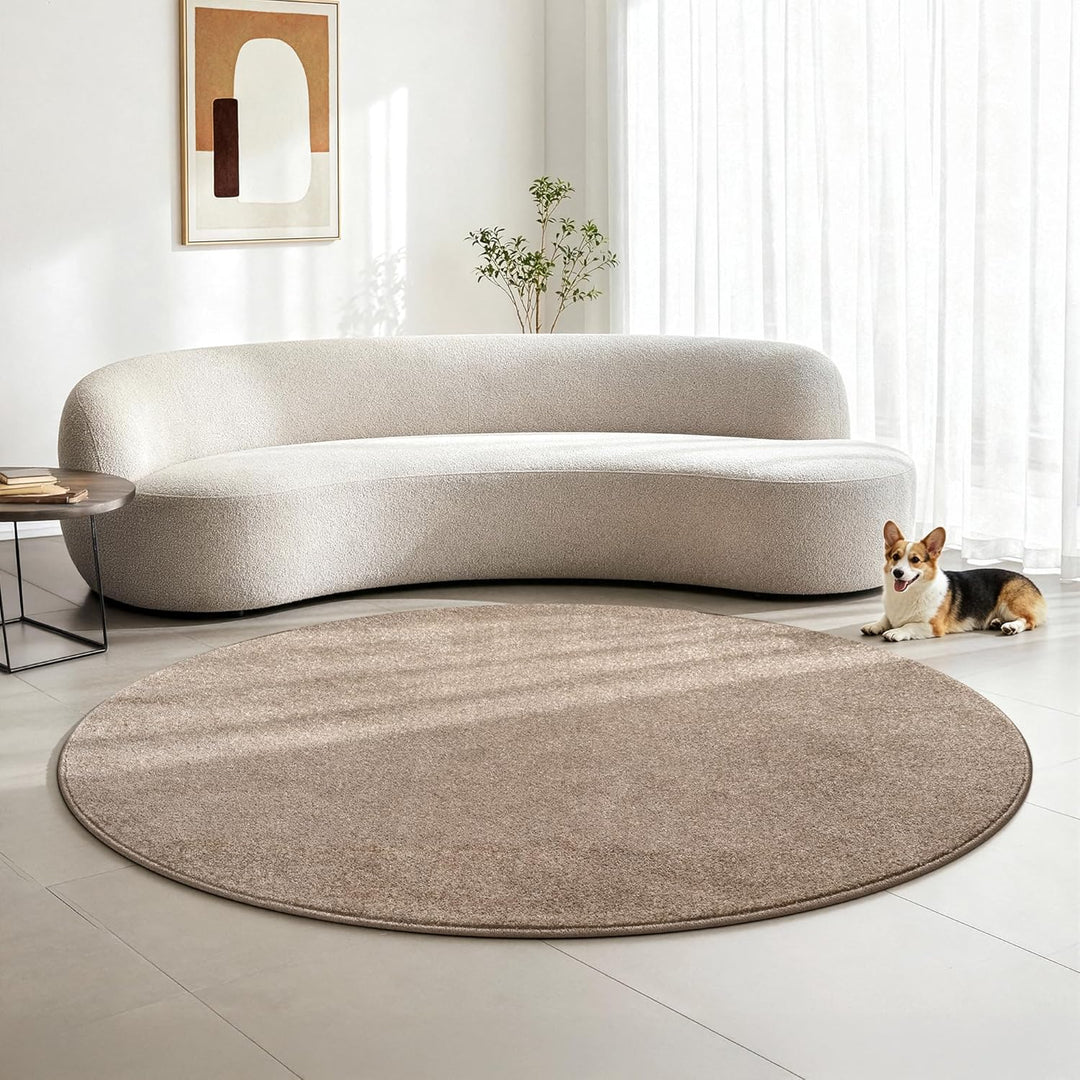 SANAT Kurzflor Teppich Wohnzimmer - Uni Modern Teppiche fürs Schlafzimmer, Arbeitszimmer, Büro, Flur