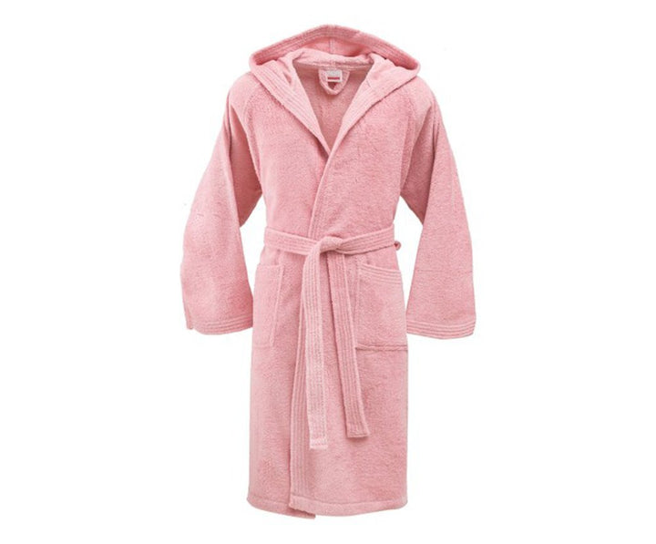 Bassetti Bademantel für Damen und Herren, mit Kapuze, Grösse L, Frottee aus reiner Baumwolle, 370 g/