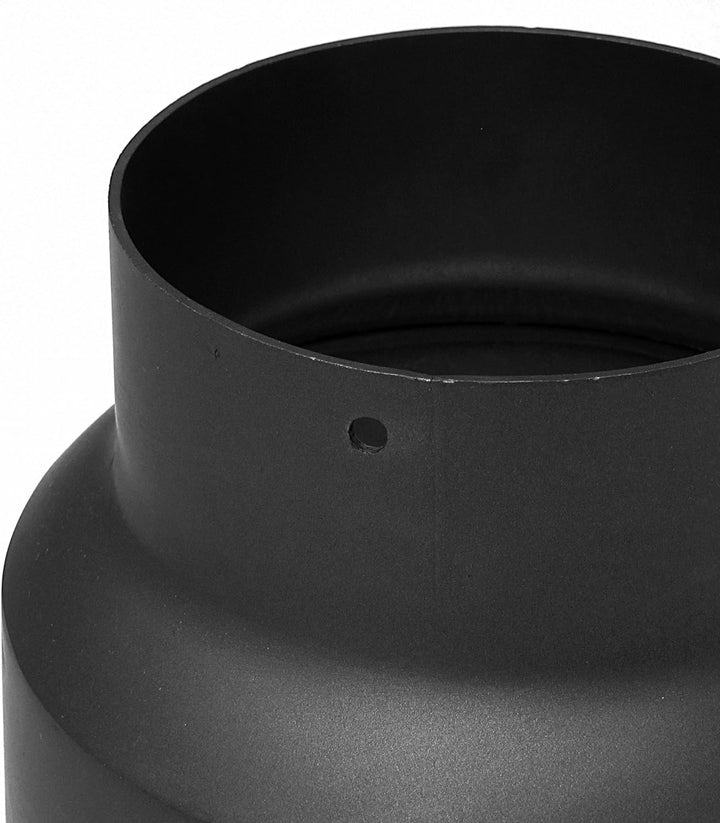 raik Rauchrohr Ofenrohr Reduzierung Innendurchmesser 200 mm Aussendurchmesser 180 mm Stahl 2 mm Seno