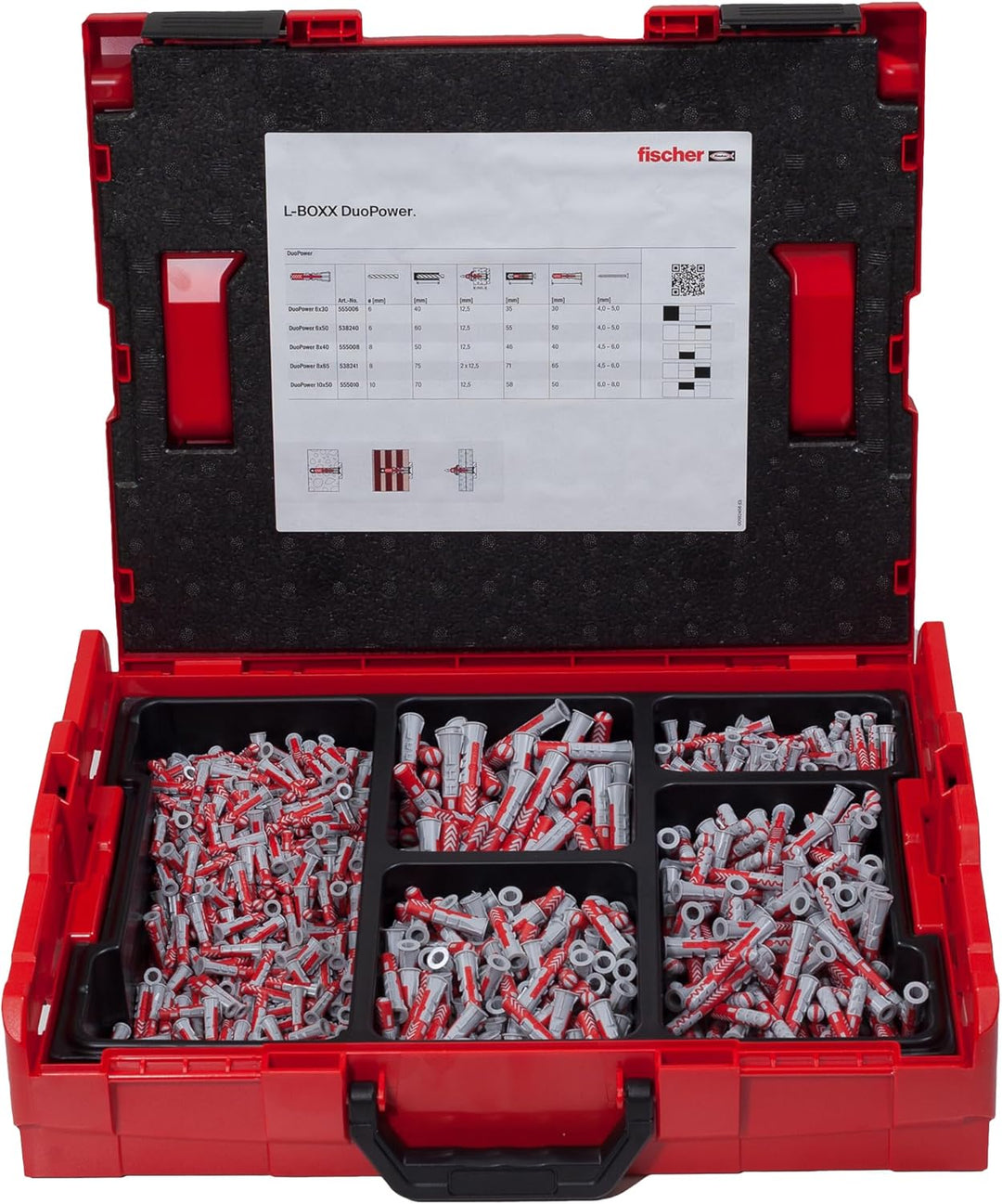 fischer DuoPower in der handlichen L-BOXX, 910 x DuoPower in verschiedenen Grössen, der innovative D