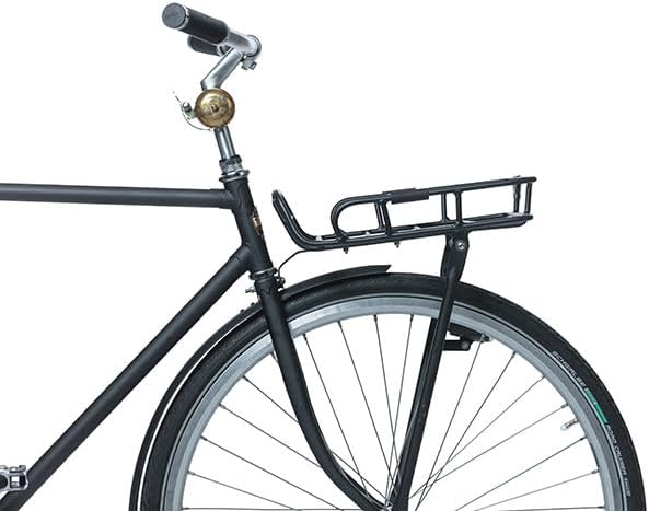 Basil Unisex – Erwachsene Portland Vorderradgepäckträger, Matt Black, One Size Single, Single