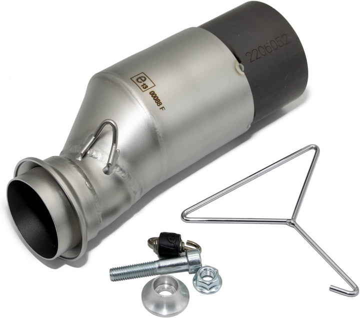 Endschalldämpfer/Auspuffanlage LeoVince SLIP-ON SBK, Edelstahl schwarz, Carbon Kappe, mit Zulassung