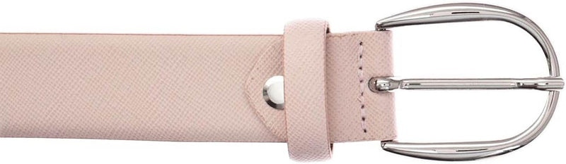 Vanzetti Classics 30mm Cambered Leather Belt W85 Pale Rose