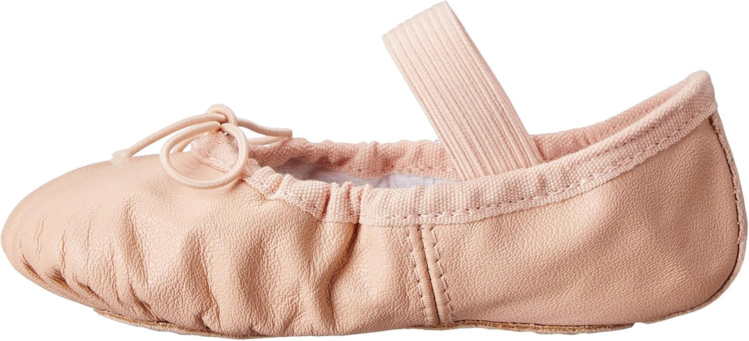 Bloch Dance Girl's Dansoft Full Sole Leather Ballet Slipper/Shoe, Pink, 7.5 X-Wide Toddler