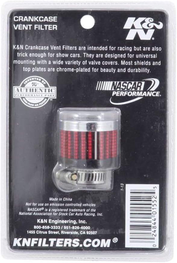 K&N 62-2480 KFZ und Motorrad Entlüftungsluftungsluftfilter