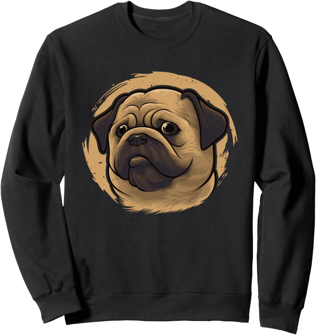 Pug Wauwau Vierbeiner Hundebesitzer Mops Hund Sweatshirt