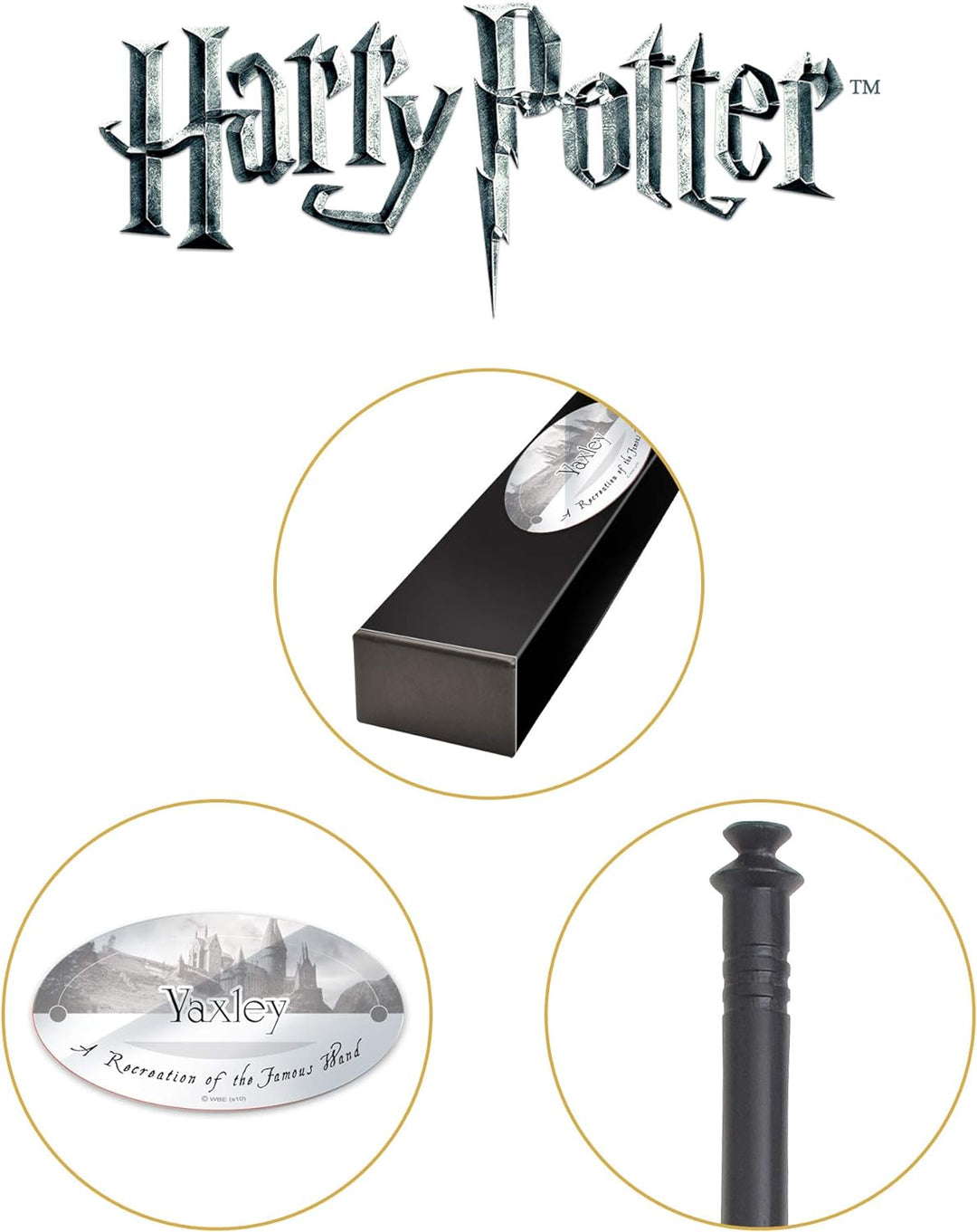 The Noble Collection - Yaxley Character Wand - 15in (39cm) Long Quality Wizarding World Wand with Na