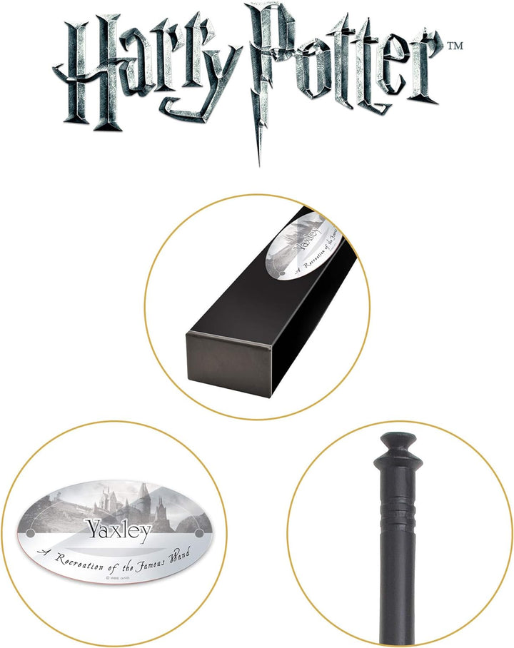 The Noble Collection - Yaxley Character Wand - 15in (39cm) Long Quality Wizarding World Wand with Na