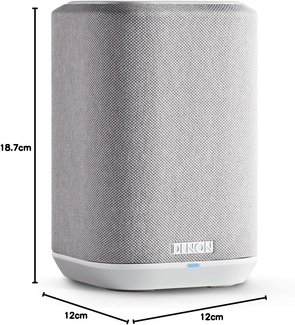 Denon Home 150 NV kabelloser Lautsprecher mit integrierter HEOS Multiroom-Technologie, Bluetooth, Ap