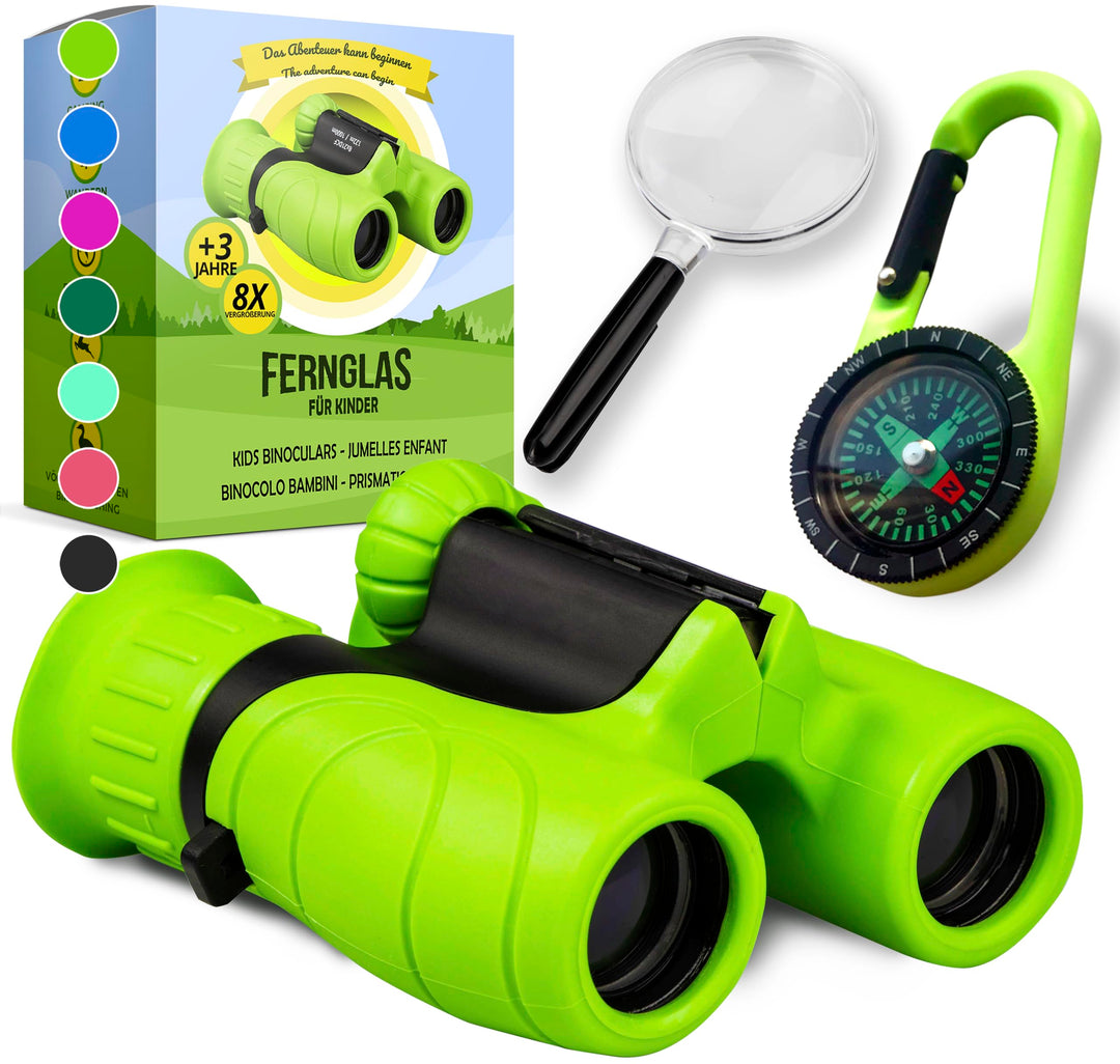 Fernglas für Kinder - Optimales Ostergeschenk - Starke Vergrösserung 8X21 – Umfangreiches Set inklus