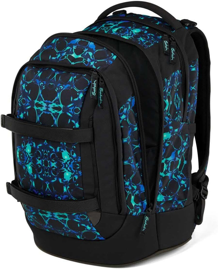 Satch Pack Pencil Slider Edition Schulrucksack Set 3tlg. inkl. Sporttasche (Caleido Blue), Caleido B