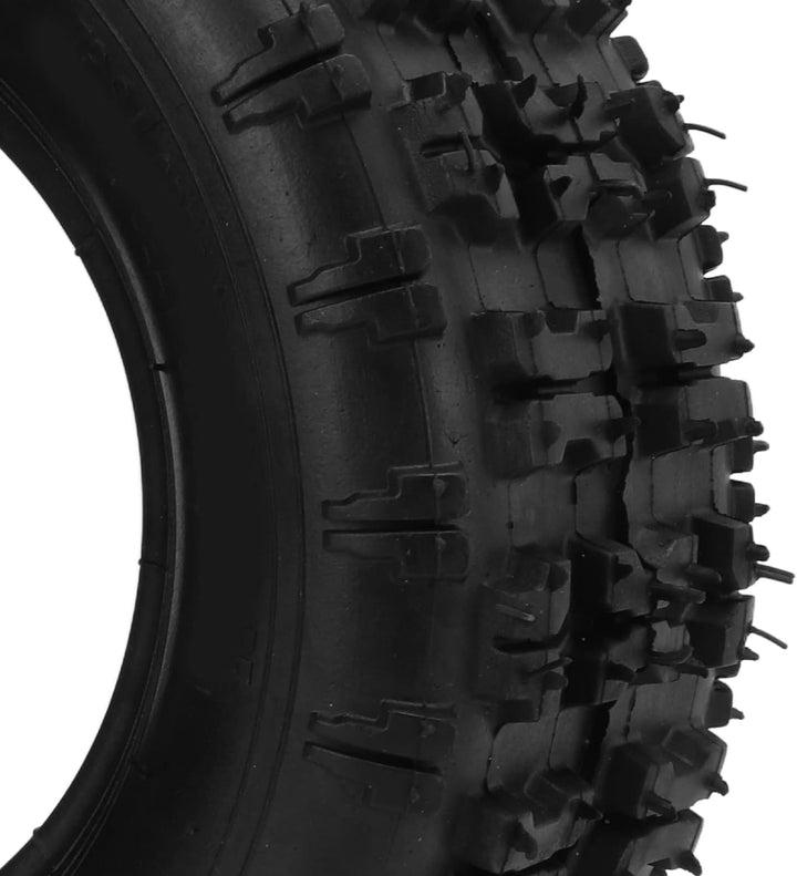 Dilwe Offroad-Reifen, 13 X 5.00-6 Gummi-Innen- und Au?enreifen mit Geradem VentilschaftElectric Bicy
